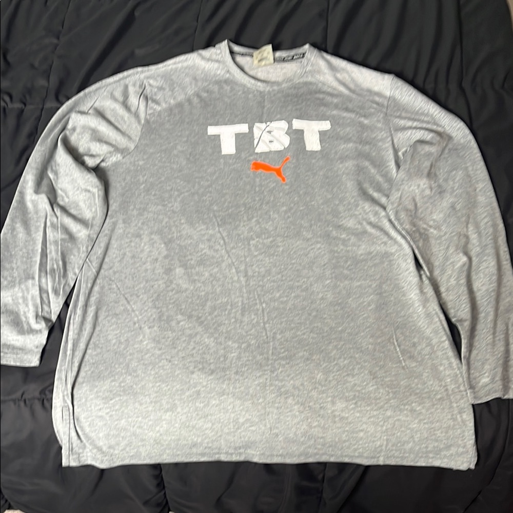 Puma Gray Long Sleeve Men's Shirt